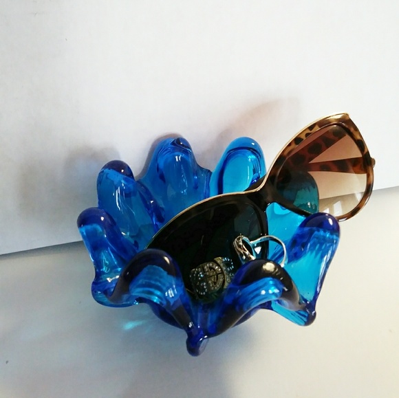 SOLD💞 Vintage blenko art glass dish ashtray MCM - Picture 3 of 8